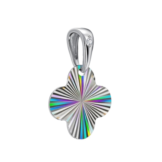 Подвеска из серебра с фианитами 