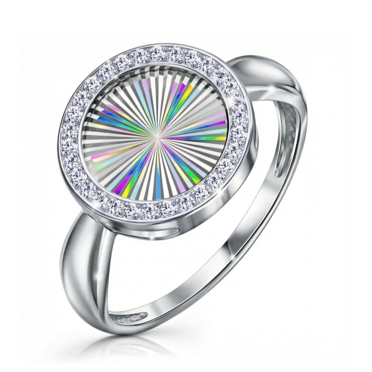 Кольцо из серебра с топазом