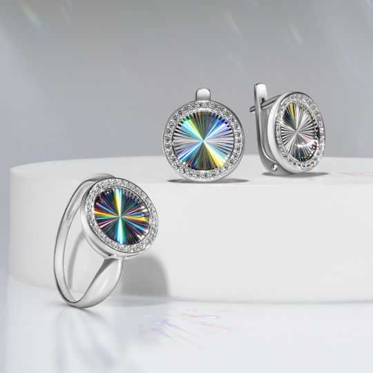 Кольцо из серебра с топазом