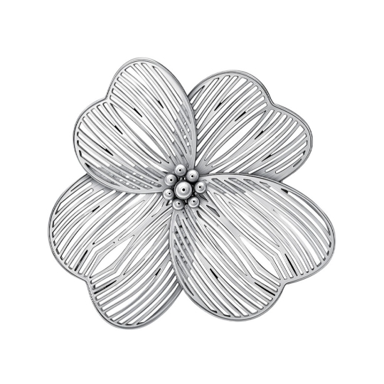 Брошь из серебра с гранатом