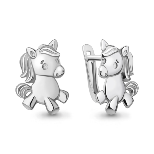 Серьги из серебра с аметистами