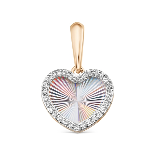 Подвеска из золота с фианитами