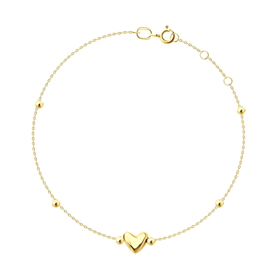 Браслет из золота с фианитами и эмалью