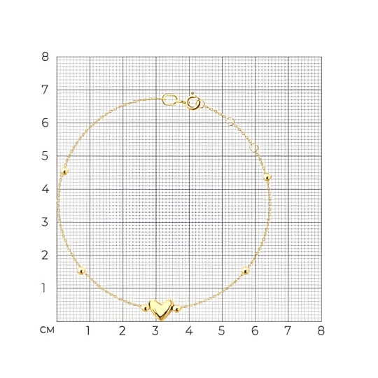 Браслет из золота с фианитами и эмалью