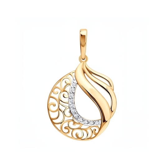 Подвеска из лимонного золота «Пантера»