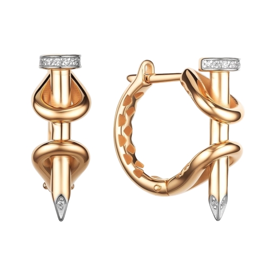 Кольцо из золота с фианитами