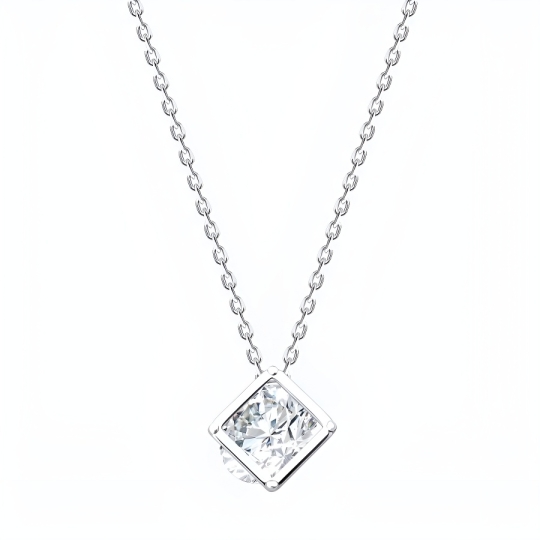 Колье из серебра с фианитами