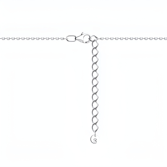 Колье из серебра с фианитами