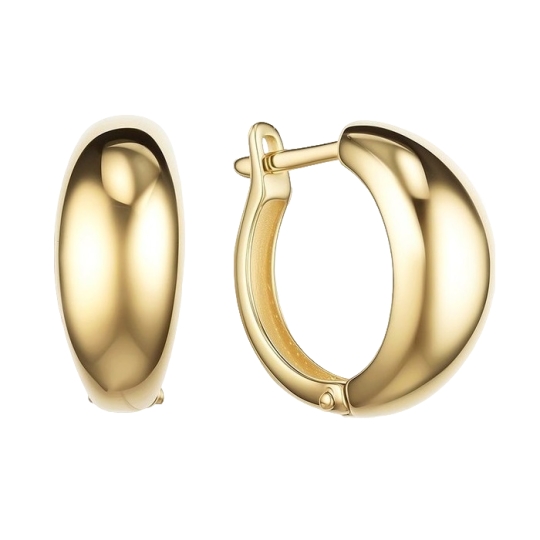 Серьги из золота с фианитами