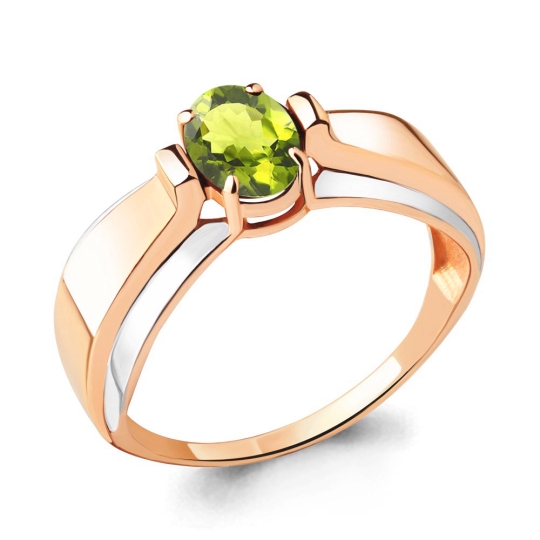 Кольцо из керамики с вставкой из золота и бриллиантами