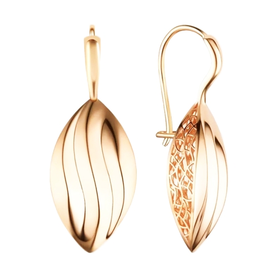 Серьги из золота с топазами Swiss