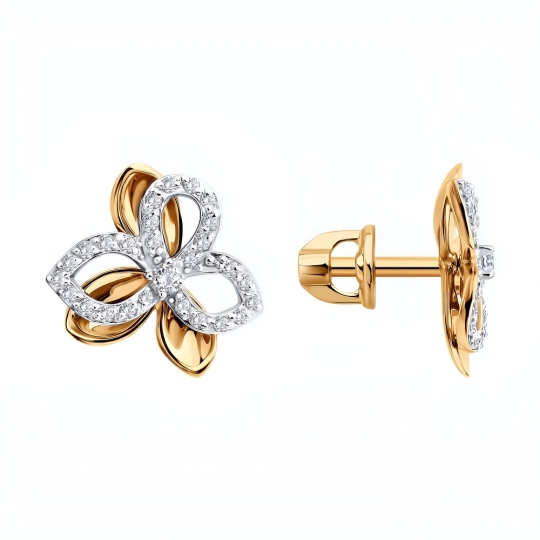 Моносерьга из золота