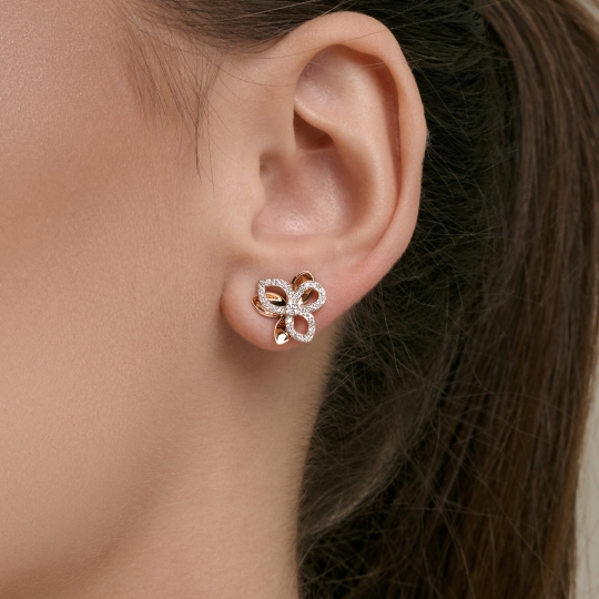 Моносерьга из золота