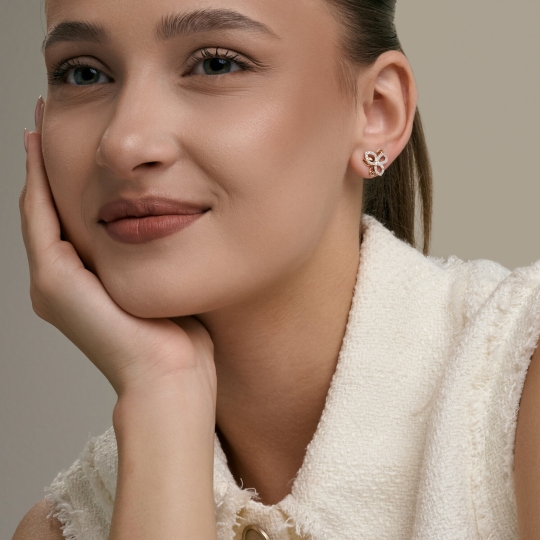 Моносерьга из золота