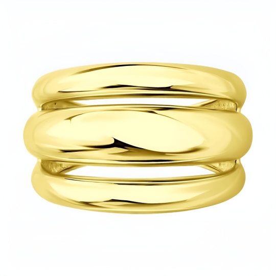 Кольцо из серебра с фианитами