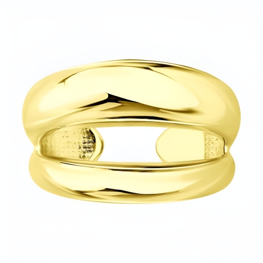 Кольцо из серебра с аметистами и фианитом