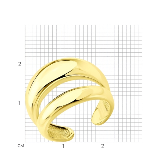 Кольцо из серебра с аметистами и фианитом