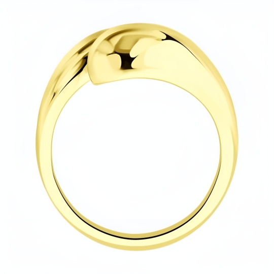 Кольцо из серебра с позолотой