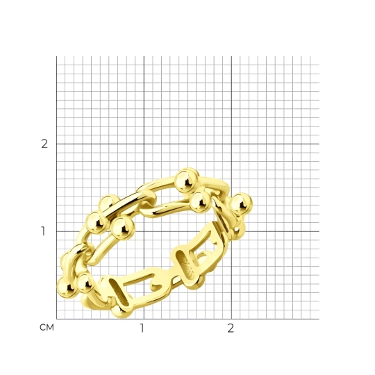 Кольцо из серебра с фианитами