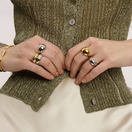 Серьги из серебра, покрытие Вермель золото 999 пробы