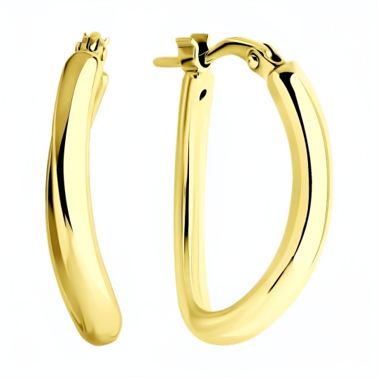 Асимметричные серьги из серебра с эмалью