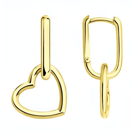 Серьги из серебра, покрытие Вермель золото 999 пробы