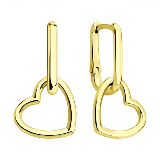 Серьги из серебра, покрытие Вермель золото 999 пробы