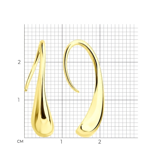 Кольцо из серебра, покрытие Вермель золото 999 пробы 