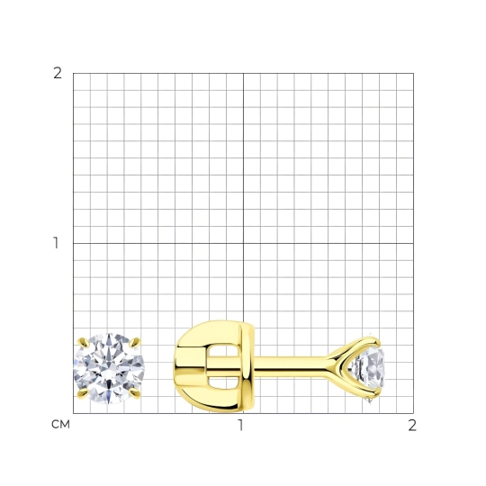 Серьги из серебра с гранатами и фианитами