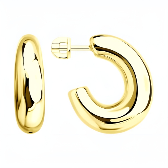 Серьги из серебра с топазами