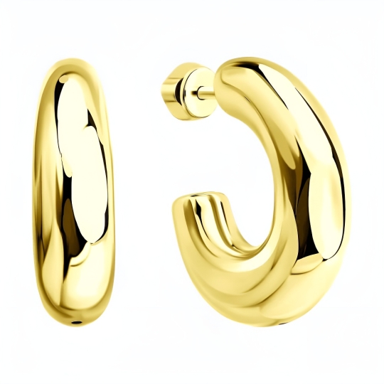 Серьги из серебра с топазами