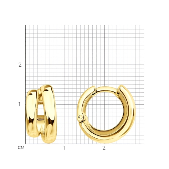 Серьги из серебра с гранатами и фианитами