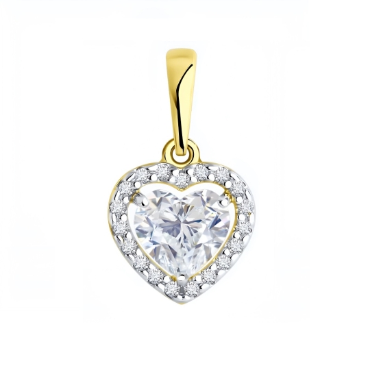 Подвеска из серебра с фианитами