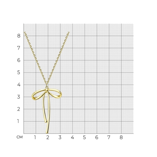 Колье из серебра, покрытие Вермель золото 999 пробы