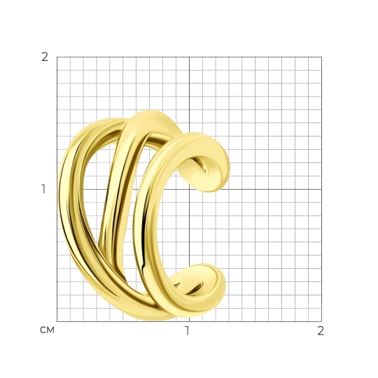 Серьги из серебра с фианитами "Инь-Ян"