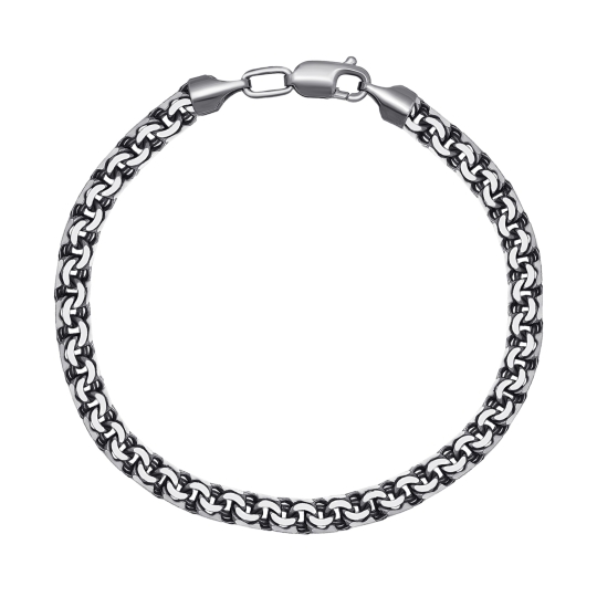 Браслет "красная нить" из серебра с фианитами "Лотос"