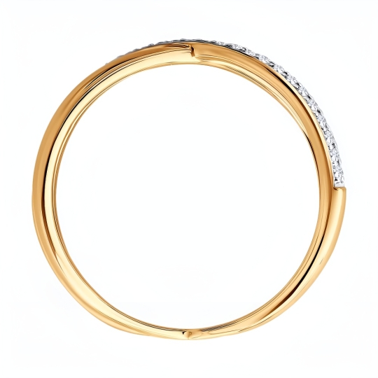 Кольцо из золота с фианитом