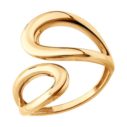 Кольцо из золота с фианитами