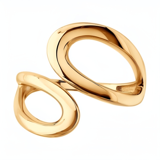 Кольцо из золота с фианитами