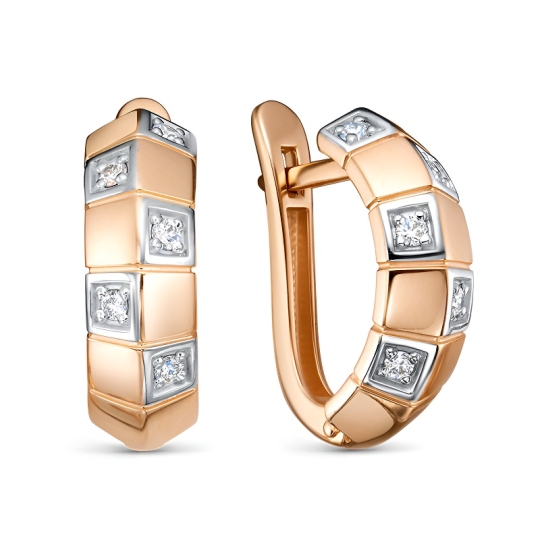 Золотые серьги без вставок