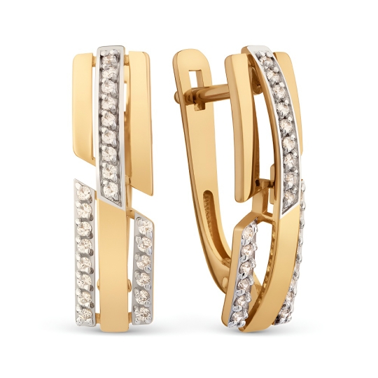 Кольцо из золота с фианитами