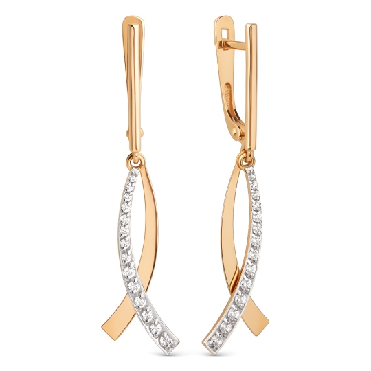 Серьги из золота с ониксом