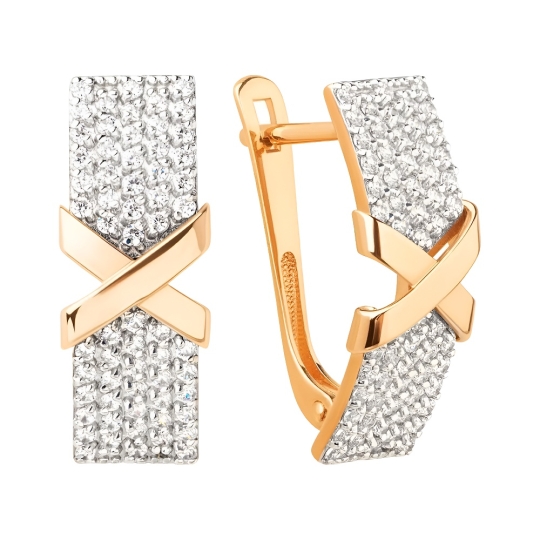 Серьги-трансформеры из золота 