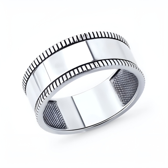 Кольцо из серебра с фианитами