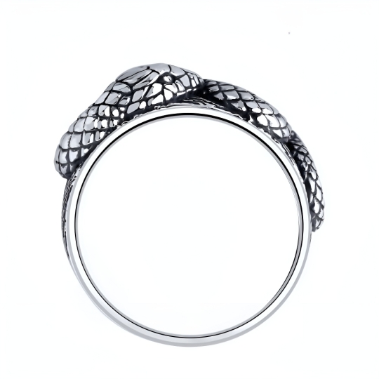 Кольцо из серебра с ювелирными кристаллами и фианитами