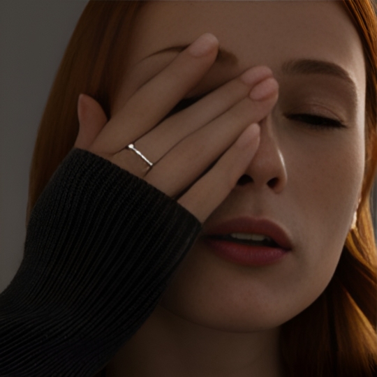 Кольцо из серебра с топазом London