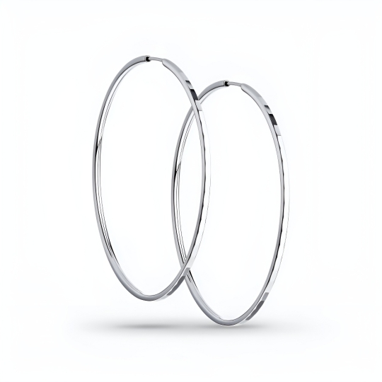 Серьги из серебра "Сердце"
