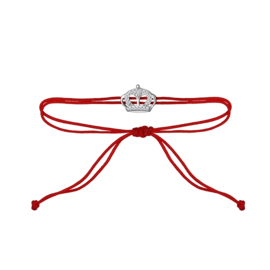 Браслет из серебра с фианитами