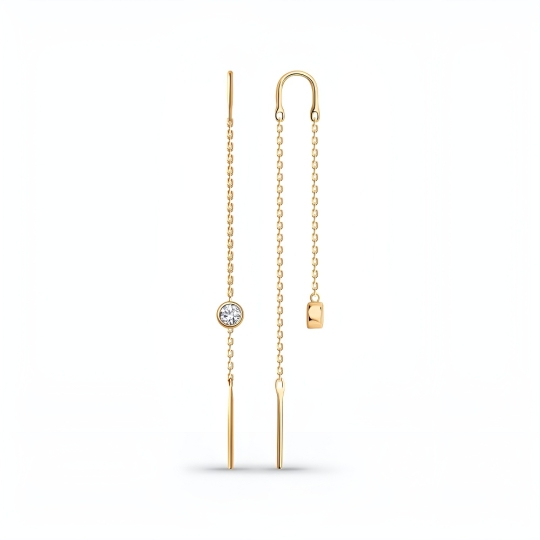 Серьги из золота с бриллиантами