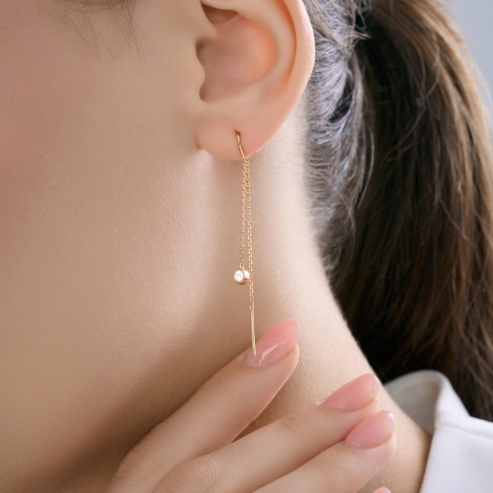 Серьги из золота с бриллиантами